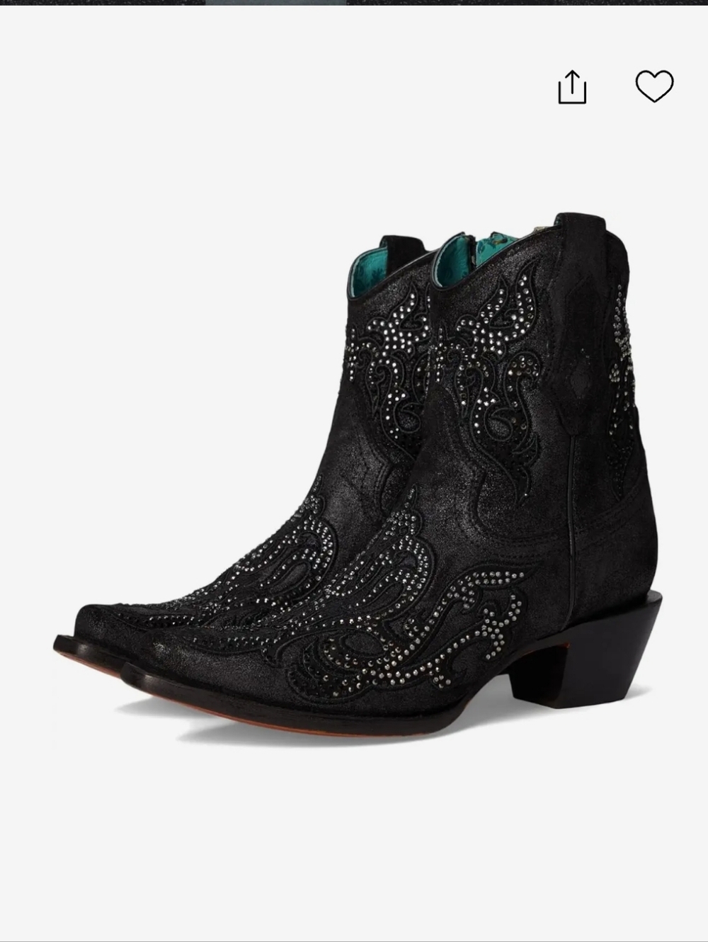 Corral Embroidery Crystal Women's Bootie C4106